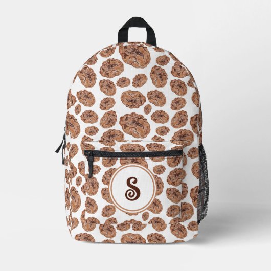 Waterverf Chocolade Chip Cookies Gepersonaliseerd Bedrukte Rugzak (Voorkant)