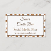 Waterverf Chocolade Chips Cookie Loyalty Kaart (Achterkant)