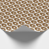 Waterverf Chocolade Sprinkle Donuts Pattern Cadeaupapier (Hoek)