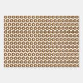 Waterverf Chocolade Sprinkle Donuts Pattern Inpakpapier Vel (Voorkant 3)