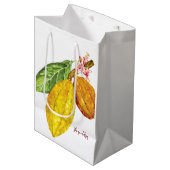 Waterverf chocoladeboomfruit medium cadeauzakje (Voorkant Gekanteld)