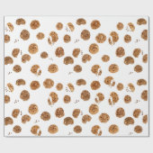 Waterverf Chocolate Chip Cookies Patroon Cadeaupapier (Vlak)