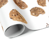 Waterverf Chocolate Chip Cookies Patroon Cadeaupapier (Rol Hoek)