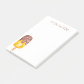 Waterverf Chocolate Popsiche Post-it Notes (Schuin)