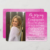 Waterverf Christelijk Bijbel aangepast Afstuderen  Aankondiging (Voorkant / Achterkant)