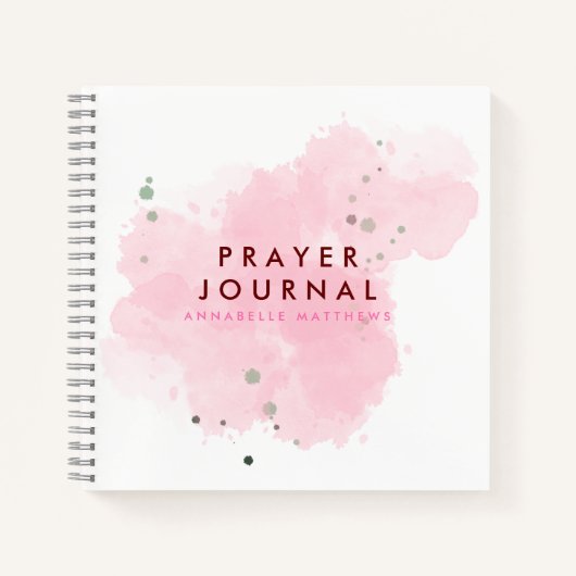 Waterverf Christelijk Notitieboek Prayer Journal (Voorkant)