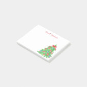 Waterverf Christmas Football Tree Post-it® Notes (Schuin)