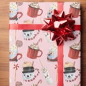 Waterverf Christmas Hot Cocoa Chocolate Cadeaupapier