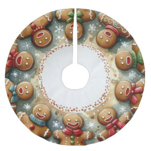 Waterverf Christmas Motif Vakantie Gingerbread Her Kerstboom Rok