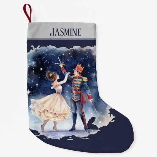 Waterverf Christmas nutcracker Voeg naam toe Kleine Kerstsok (Voorkant)