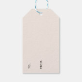 Waterverf Christmas Sleighs Holiday Cadeaulabel (Achterkant)