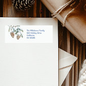 Waterverf Christmas Winter Wonderland Etiket