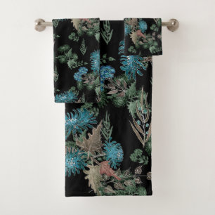 Waterverf , chrysanten bad handdoek