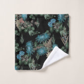 Waterverf , chrysanten bad handdoek (Wasdoekje)