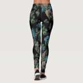 Waterverf , chrysanten leggings (Achterkant)