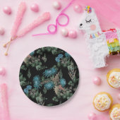 Waterverf , chrysanten papieren bordje (Feest)