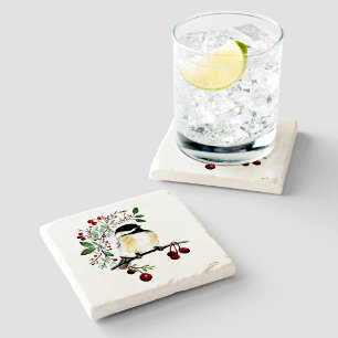 Waterverf cichorei stenen onderzetter