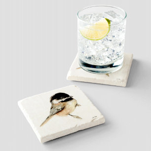 Waterverf cichorei stenen onderzetter