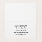 Waterverf Circles Abstract Minimalist Dank u Visitekaartjes (Binnenkant ongevouwen)