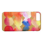 Waterverf cirkelpatroon abstracte warme kleur Case-Mate iPhone case (Achterkant (Horizontaal))