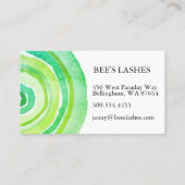 Waterverf cirkels Ring Abstract minimalistisch gro Klantenkaartje (Achterkant)