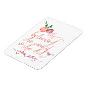 Waterverf citaat dat ze dacht dat ze het kon, dus  magneet (Linkerzijde)