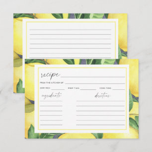 Waterverf citroen citrus - recept Bruidsuitnodigin