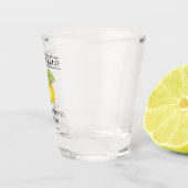 Waterverf Citroen groen bruiloft Limoncello Shot Glas (Rechts)
