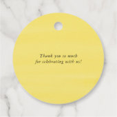 Waterverf citroen groen decoratie bruidsshower bedankjes labels (Achterkant)