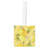 Waterverf citroen IV Kubus Ornament (Voorkant)