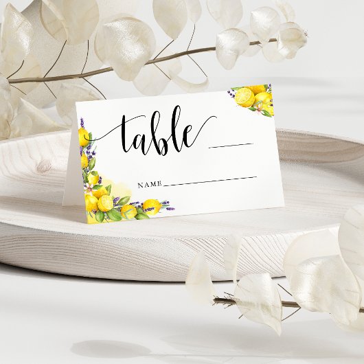 Waterverf Citroen Lavendel Boho Tafelnummer Advies