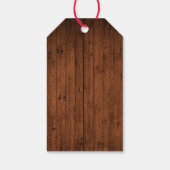 Waterverf Citroen Limoncello Hout Print Kerst Cadeaulabel (Achterkant)