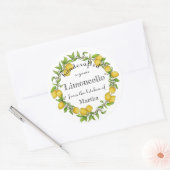 Waterverf citroen met etiket limoncello (Envelop)