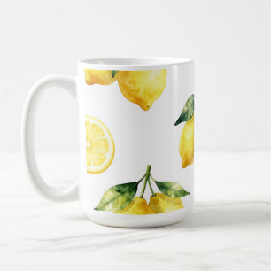 Waterverf Citroen Patroon Koffiemok