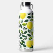 Waterverf Citroen Patroon Waterfles (Voorkant)