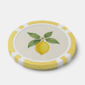 Waterverf citroen verjaardag poker chips (Enkel)