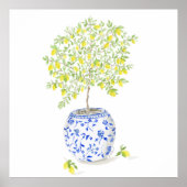 Waterverf citroenboom poster (Voorkant)