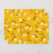 Waterverf citroenen 10 briefkaart (Voorkant / Achterkant)