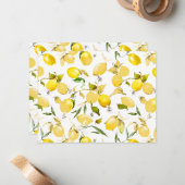 Waterverf citroenen 13 notitiekaartje (Voorkant / Achterkant in situ)