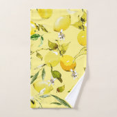 Waterverf citroenen 15 bad handdoek (Handdoek)