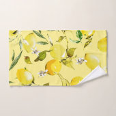 Waterverf citroenen 15 bad handdoek (Handdoek)