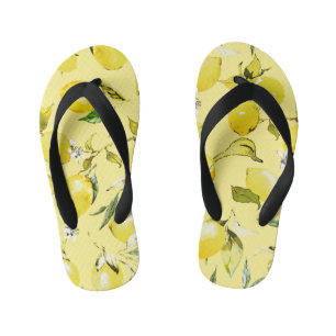 Waterverf citroenen 15 kinder teenslippers