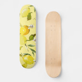 Waterverf citroenen 15 skateboard (Voorkant)