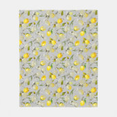 Waterverf citroenen 19 fleece deken (Voorkant)