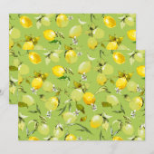 Waterverf citroenen 22 aankondiging (Voorkant / Achterkant)