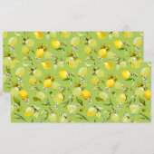 Waterverf citroenen 22 save the date (Voorkant / Achterkant)