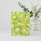 Waterverf citroenen 22 save the date (Staand voorkant)