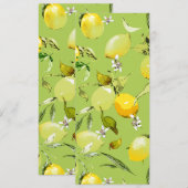 Waterverf citroenen 22 save the date (Voorkant / Achterkant)