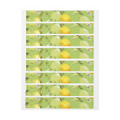 Waterverf citroenen 23 adreslabel wikkel (Vel)