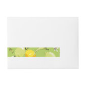 Waterverf citroenen 23 adreslabel wikkel (Voorkant)